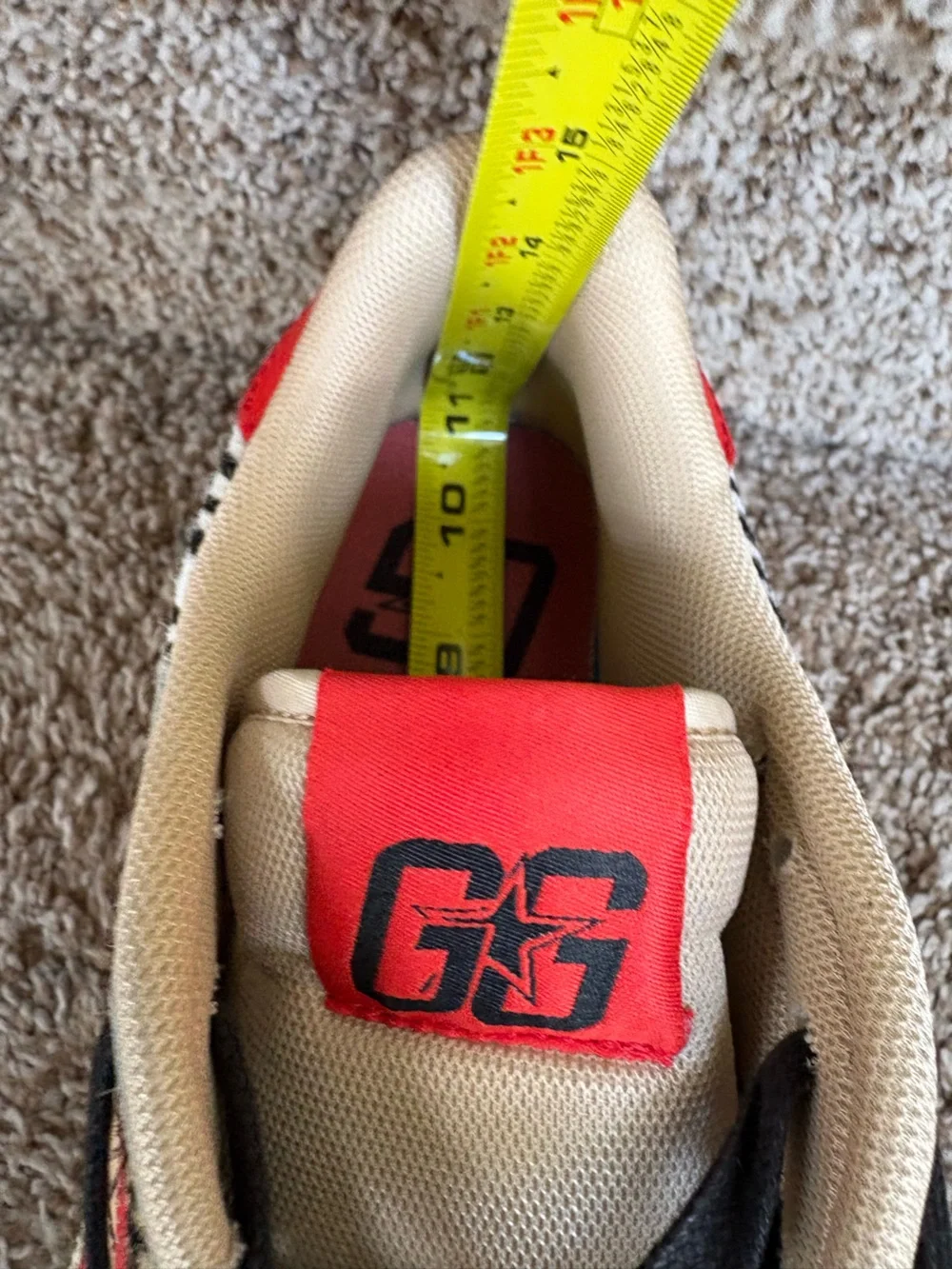 THE GOOD ALWAYS WINS Red and Tan Men’s Animal Print Sneakers